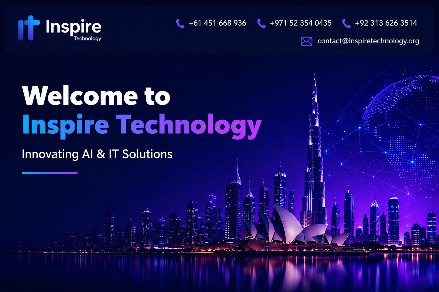 Inspire Technology city skyline header